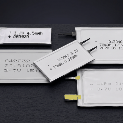 Small-format custom pouch cells